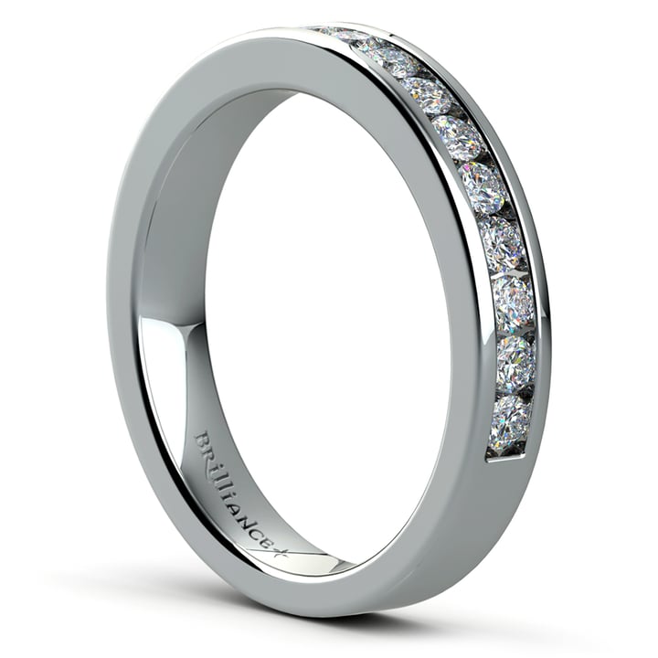 Channel Diamond Wedding Ring in Palladium (1/2 ctw) | Thumbnail 04