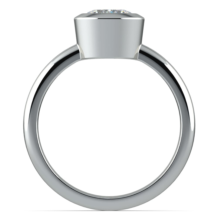 Platinum Bezel Engagement Ring Setting | Thumbnail 02