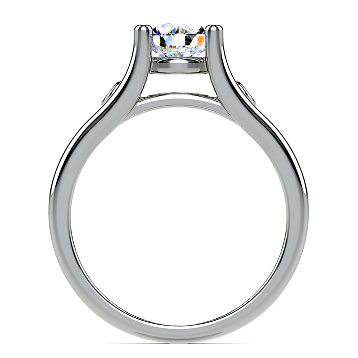 Diamond Accent Engagement Ring In Platinum | Thumbnail 02