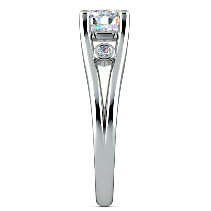 Diamond Accent Engagement Ring In Platinum | Thumbnail 03