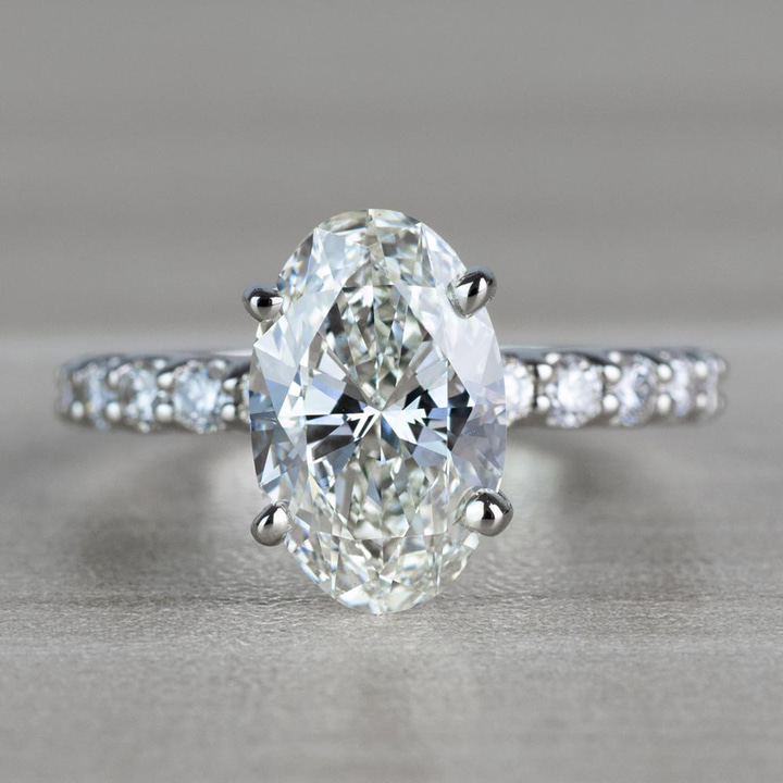 U-Prong Diamond Engagement Ring in White Gold | Thumbnail 05