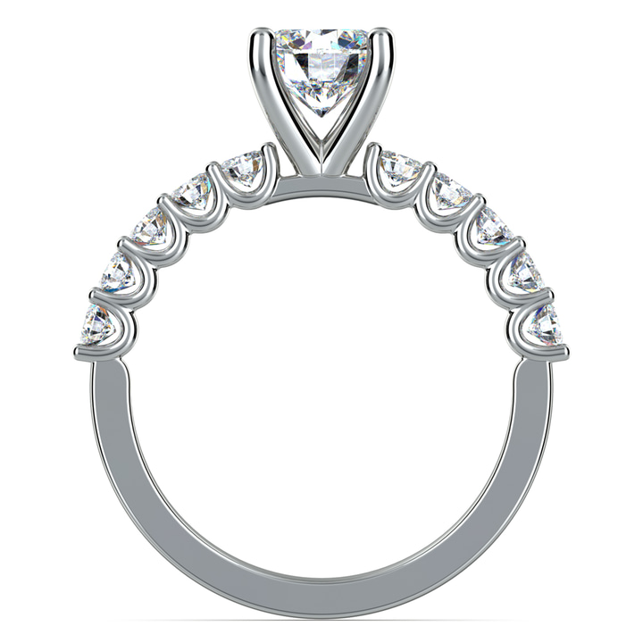U-Prong Diamond Engagement Ring in White Gold | Thumbnail 02