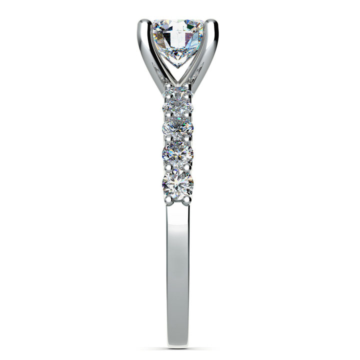 U-Prong Diamond Engagement Ring in White Gold | Thumbnail 03