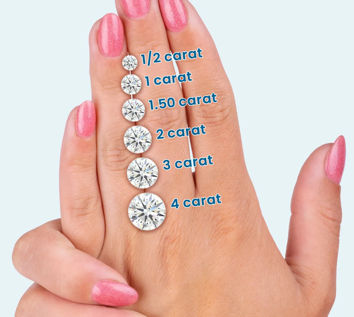 Round Hand with Diamonds
