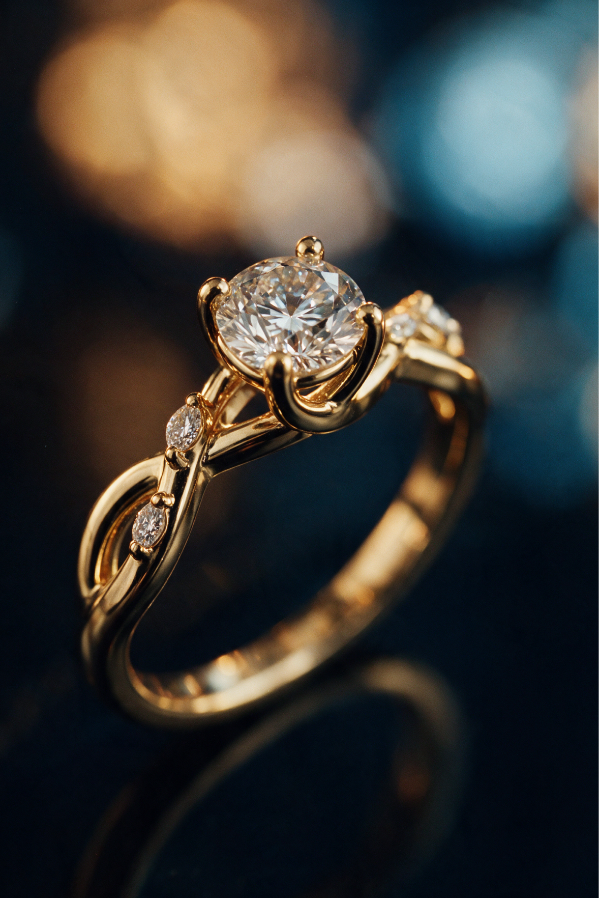 Florida Ivy diamond engagement ring
