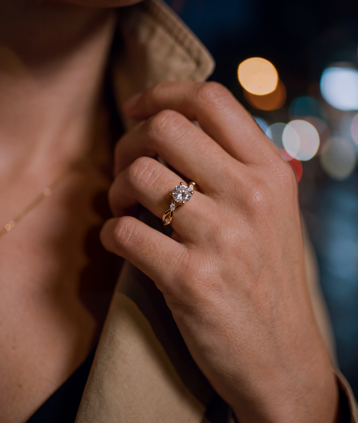 Florida Ivy diamond engagement ring