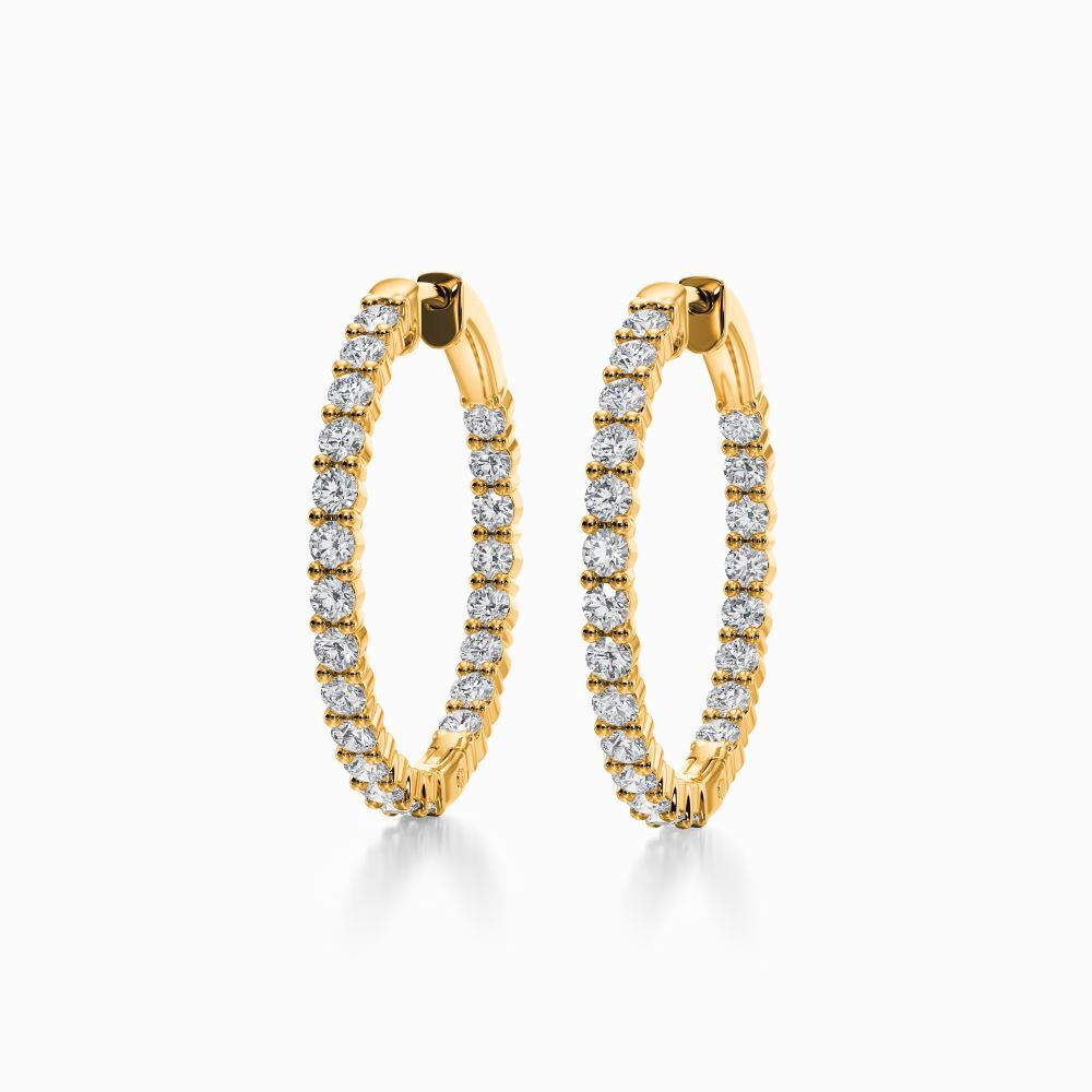 2.00 Carat Hoop Earrings