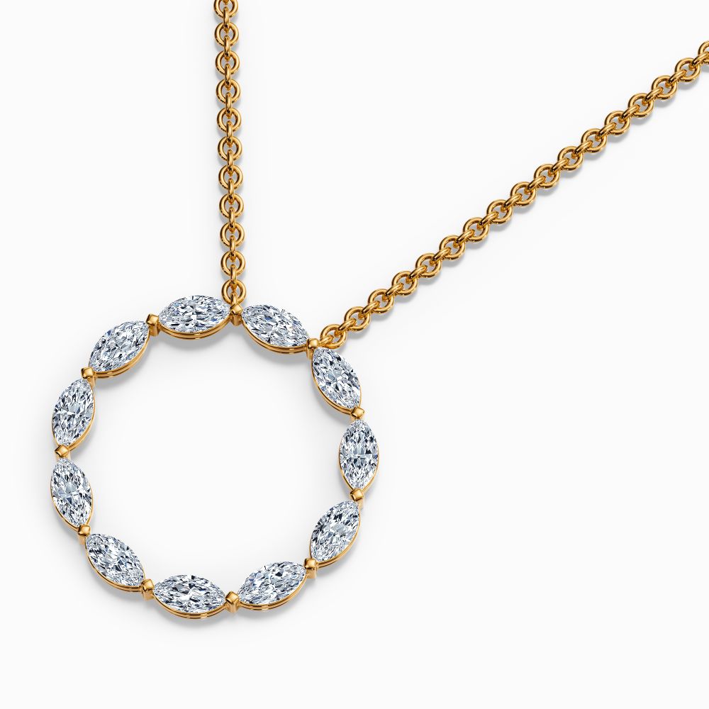 Marquise Circle Pendant