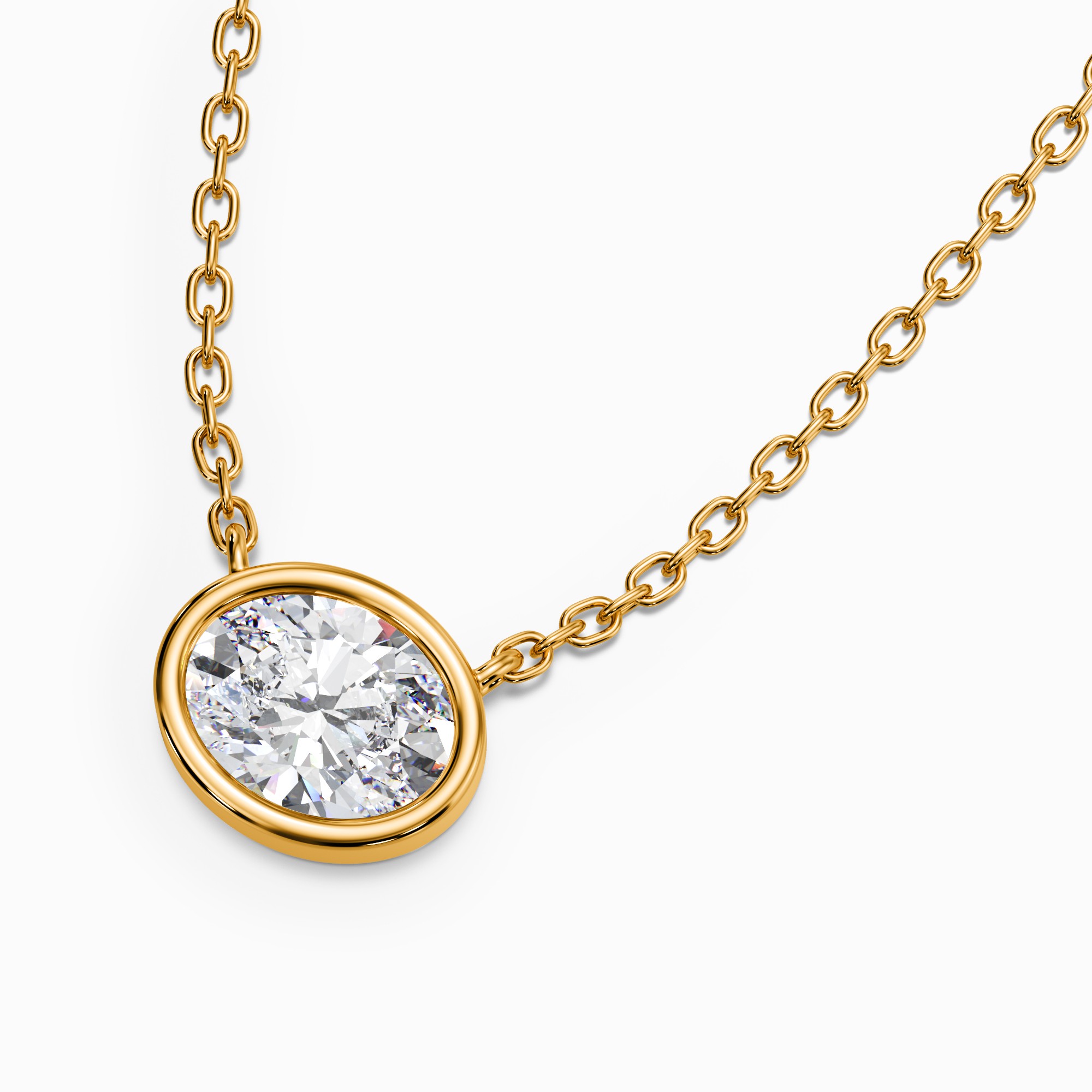 Oval Bezel Pendant