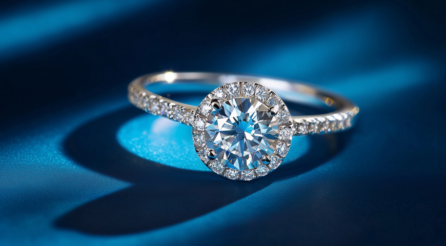 Halo Engagement Ring