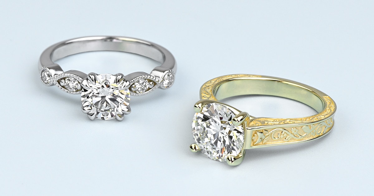 Conflict-Free Vintage Inspired Engagement Rings