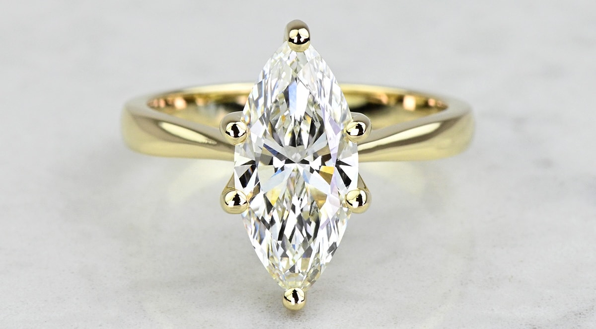 Marquise Diamond Rings in Platinum