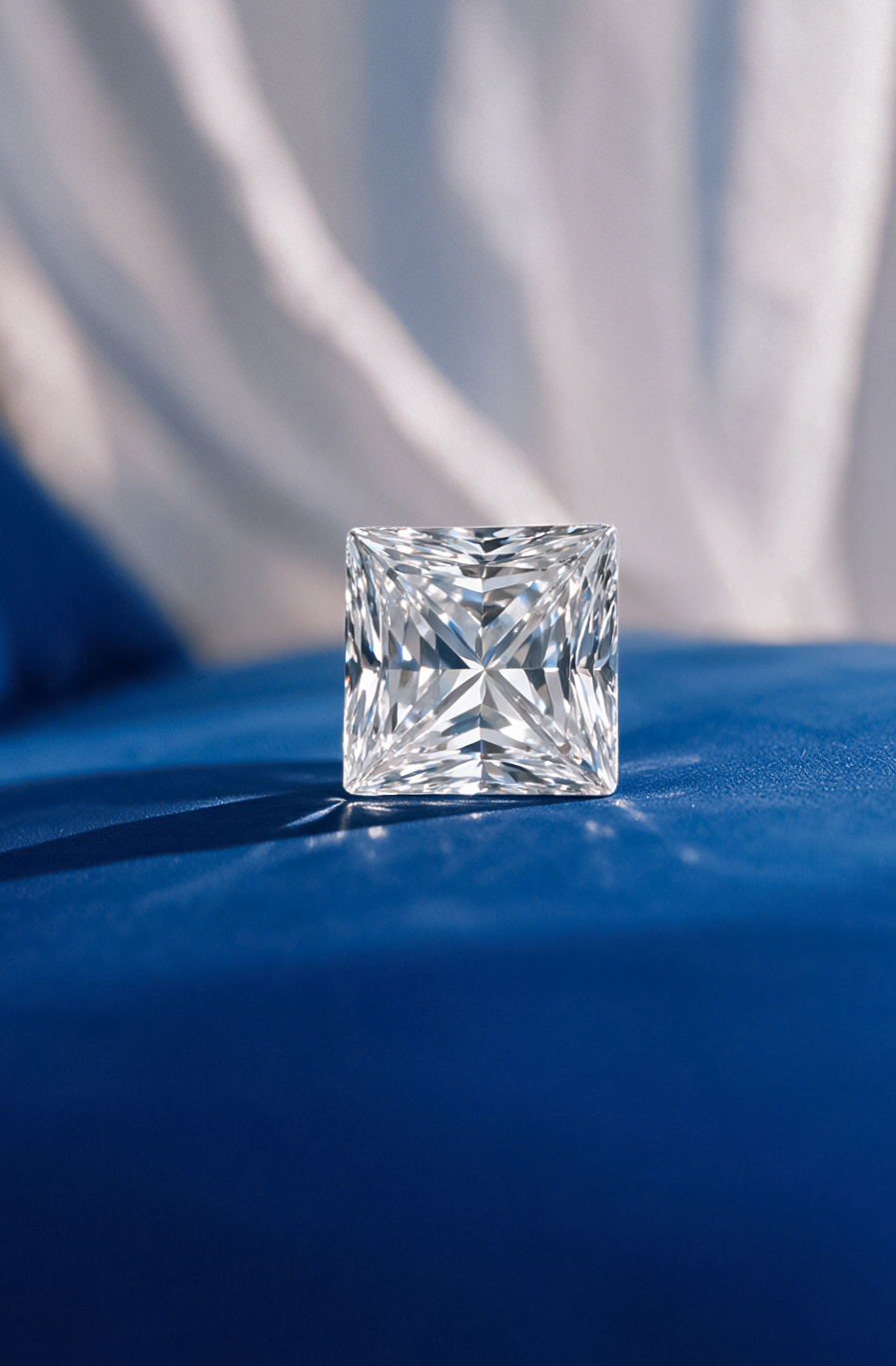 Lab grown diamond close-up