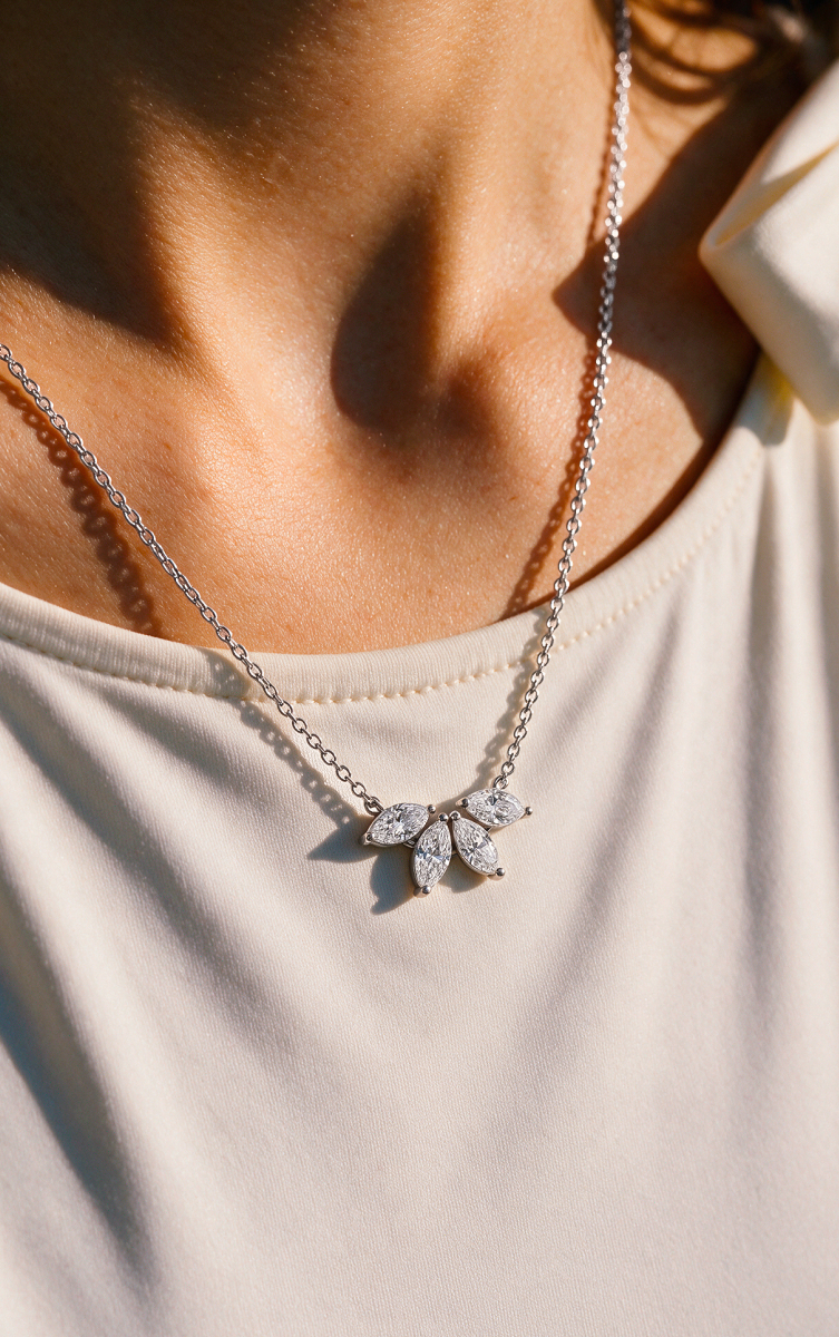 Labor Day lab grown diamond necklaces