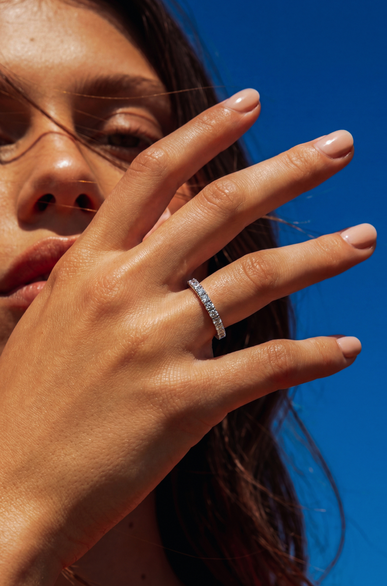Nature inspired engagement ring