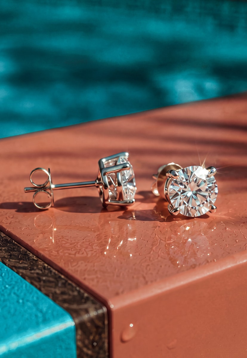 Diamond earrings