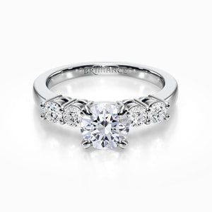 0.20 CTW Sterling Silver Three-Stone Diamond Ring | Ladies Promise & Engagement Ring | Size 9 - View #6