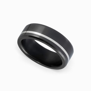 Elysium And Silver Mens Ring - Ares