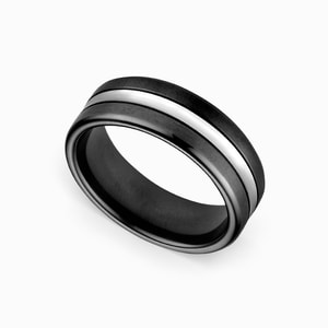Monochrome Ring For Men In Cobalt
