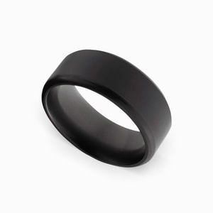 Kratos - Matte Elysium Diamond Ring With Rounded Edges (8mm)