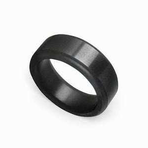 Kratos - Polished Elysium Diamond Ring With Rounded Edges (8mm)