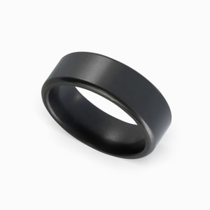 Satin Finish Elysium Ring With Rounded Edges - Kratos
