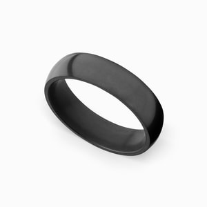 Nyx - Polished Elysium Ring With Domed Design (6mm Wide)
