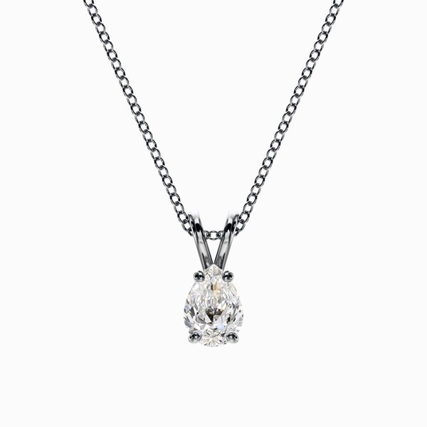 Lab Diamond Pear Pendant