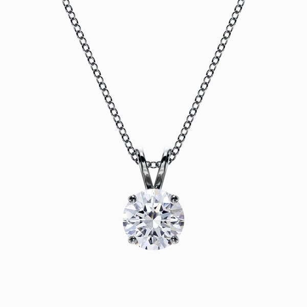 Lab Diamond Round Pendant