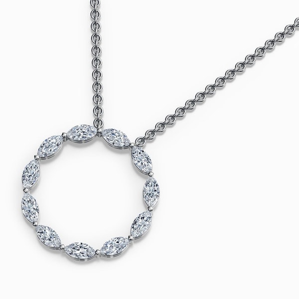 Marquise Circle Pendant