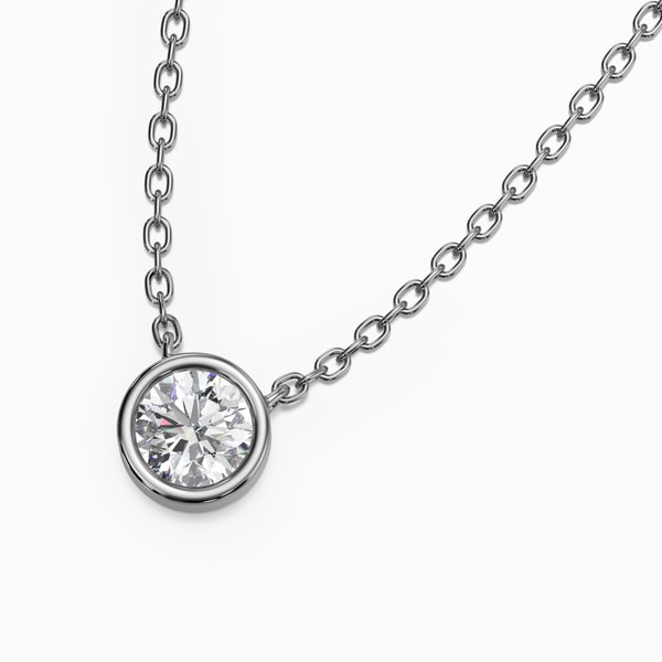 Bezel Diamond Pendant