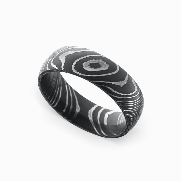 Acid Wash Damascus Steel Metal