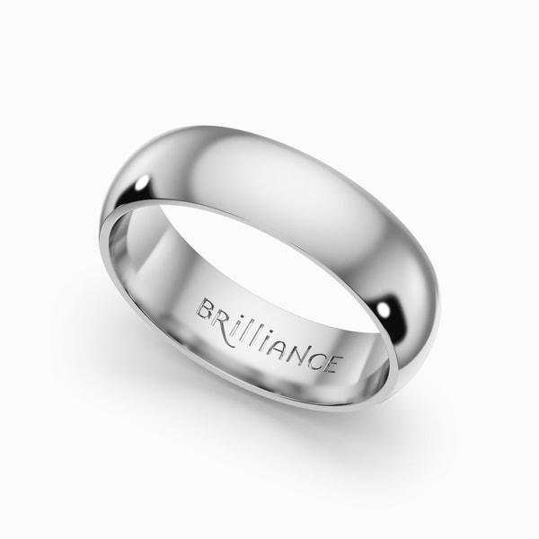 Comfort Fit Platinum 6mm