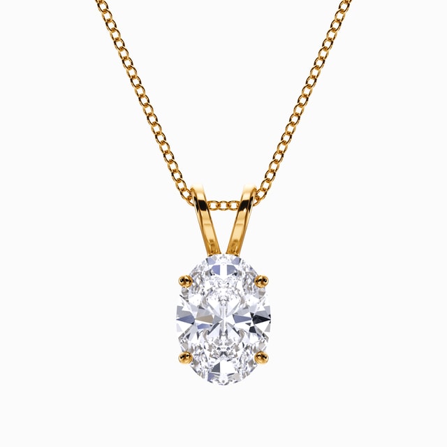 Oval Diamond Pendant