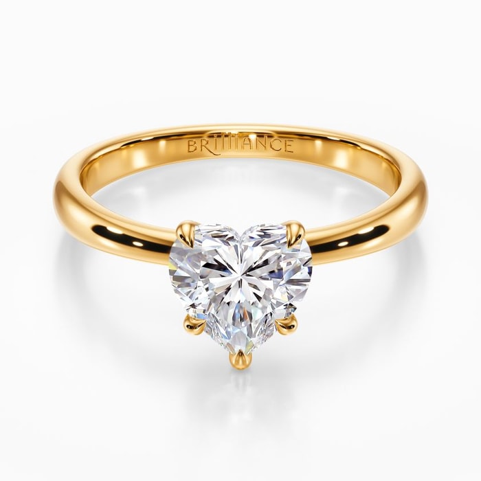 Blooming Solitaire Engagement Ring in Yellow Gold
