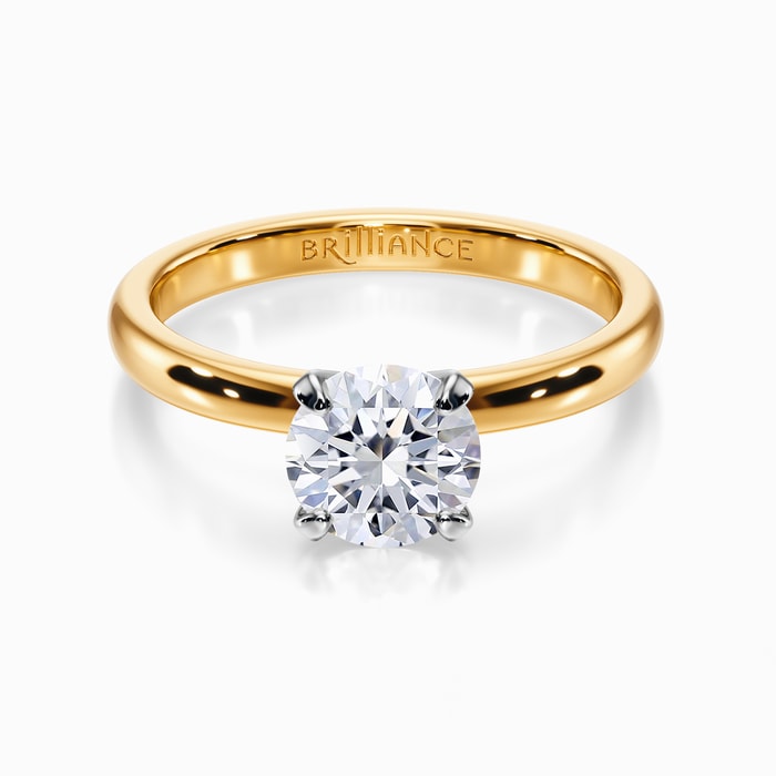 Classic Solitaire Engagement Ring in Yellow Gold