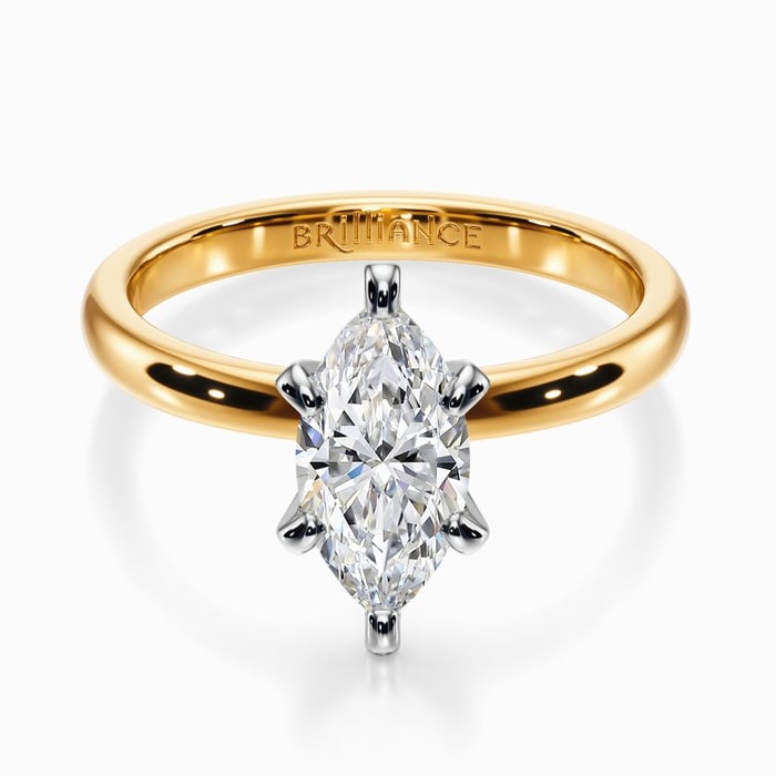 Classic Solitaire Engagement Ring in Yellow Gold