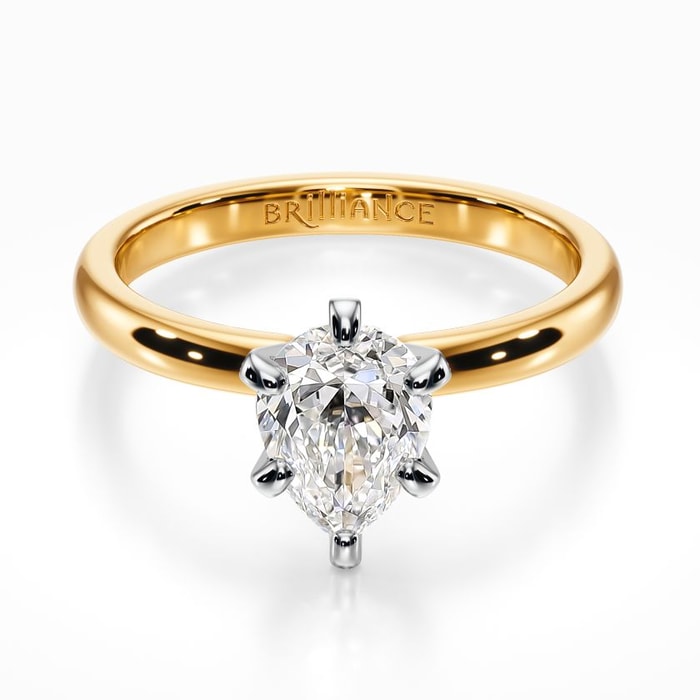 Classic Solitaire Engagement Ring in Yellow Gold