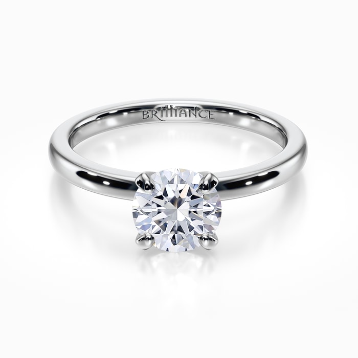 Comfort-Fit Solitaire Engagement Ring in Platinum (2 mm) 