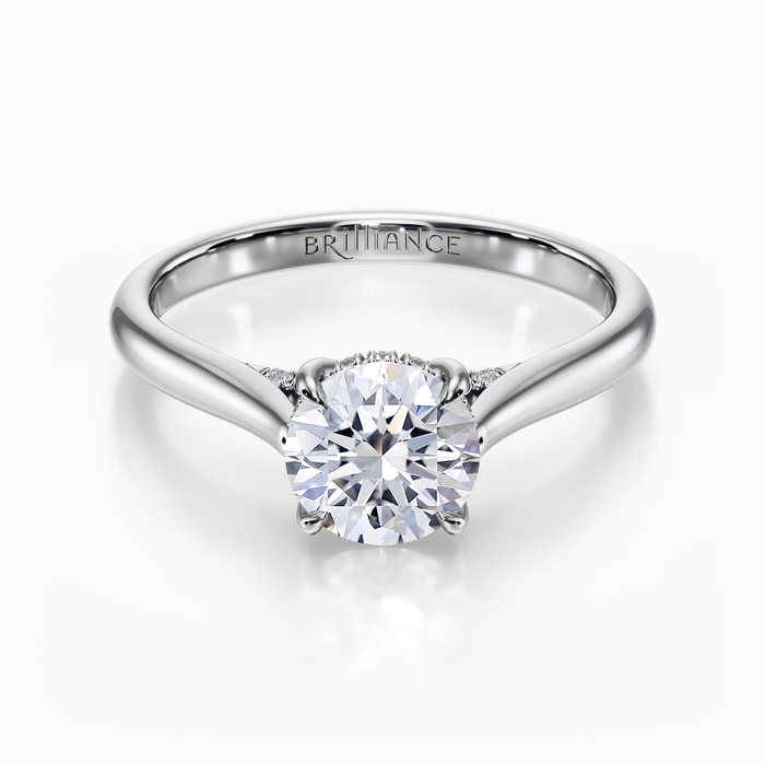 Maya Diamond Engagement Ring in White Gold