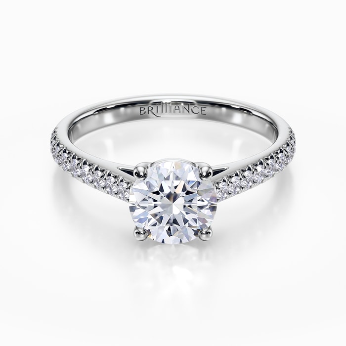 Royal Diamond Engagement Ring in Platinum