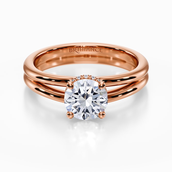Stella Diamond Engagement Ring in Rose Gold