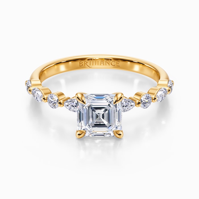 Versailles Diamond Engagement Ring in Yellow Gold