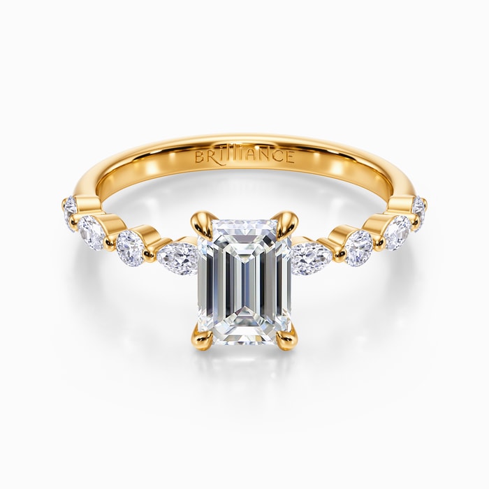 Versailles Diamond Engagement Ring in Yellow Gold