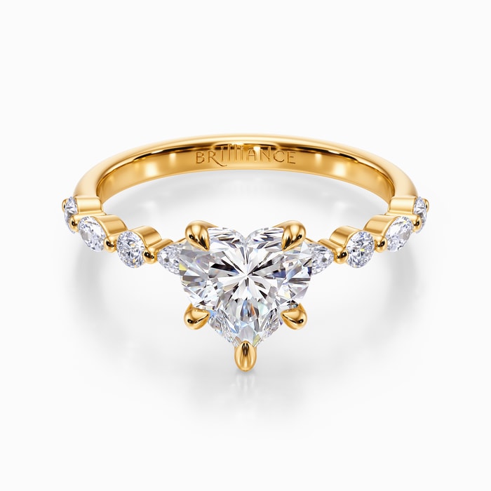 Versailles Diamond Engagement Ring in Yellow Gold