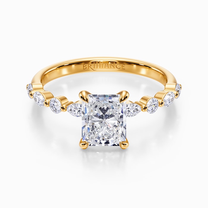 Versailles Diamond Engagement Ring in Yellow Gold