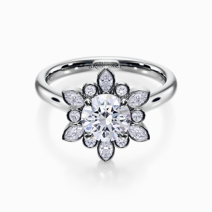 Icelyn Diamond Engagement Ring in White Gold
