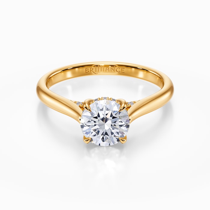 Maya Diamond Engagement Ring in Yellow Gold