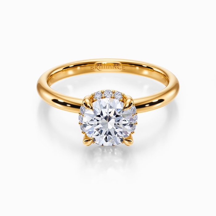 Solaris Diamond Engagement Ring in Yellow Gold