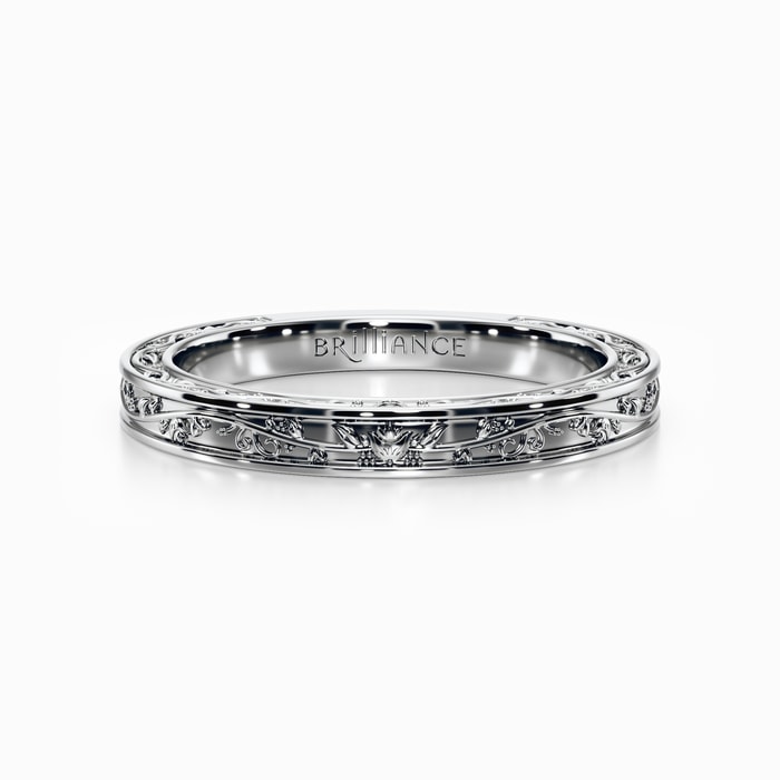 Antique Wedding Ring in White Gold